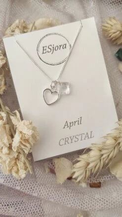 Elegant Birthstone Necklace, Silver Heart, Personalised Gifts, Personalized Jewelry, Gifts For Women, Christmas Gift, Bridesmaid Necklace -Jewellery Paradise il fullxfull.4288043188 przz