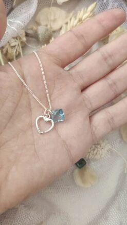 Elegant Birthstone Necklace, Silver Heart, Personalised Gifts, Personalized Jewelry, Gifts For Women, Christmas Gift, Bridesmaid Necklace -Jewellery Paradise il fullxfull.4288044278 2zmk