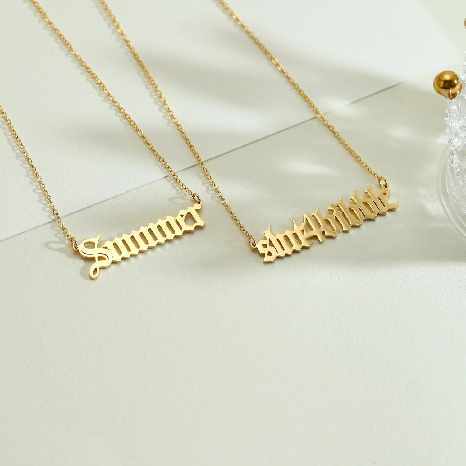 Personalized Name Necklace,Personalized Necklaces,18k Gold Name Necklace,Nameplate Jewellery,Gothic Gift,Him Christmas Gifts 3 Personalized Name Necklace,Personalized Necklaces,18k Gold Name Necklace,Nameplate Jewellery,Gothic Gift,Him Christmas Gifts