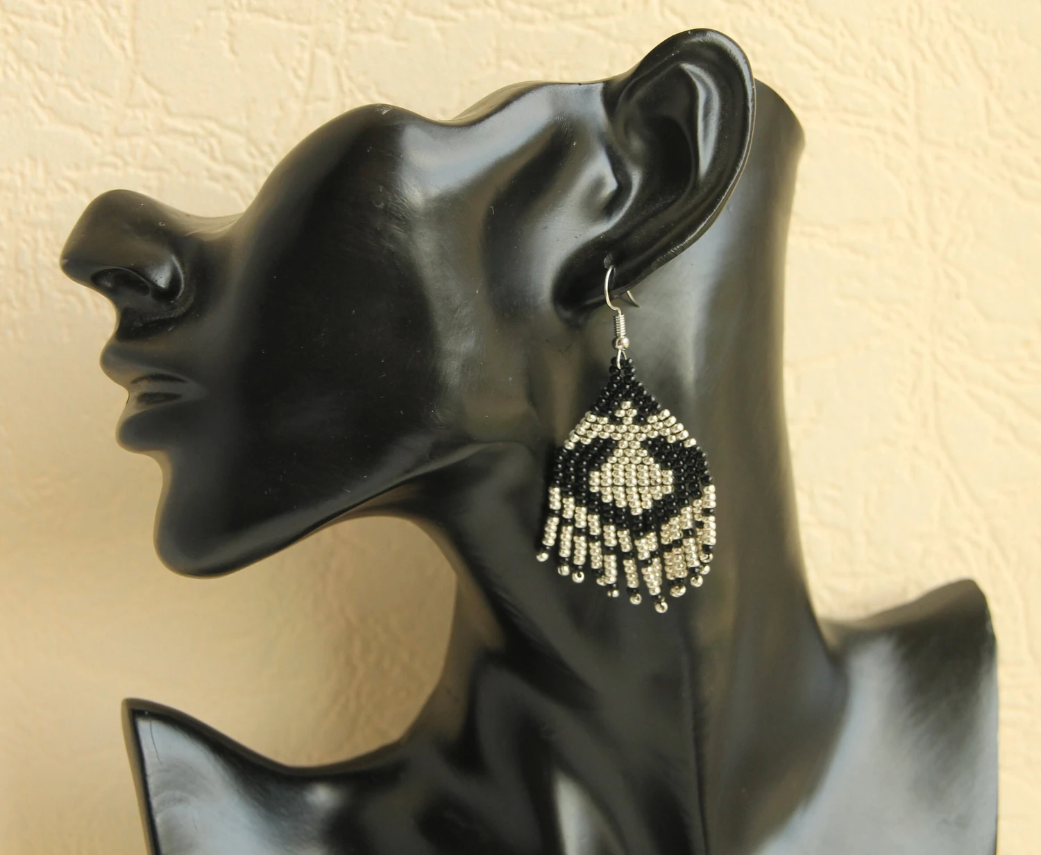 Xmas Earrings Small Silver Angel Earrings,native American Beaded Earrings,seed Bead Earrings,christmas Angel Earrings 7 Xmas Earrings Small Silver Angel Earrings,native American Beaded Earrings,seed Bead Earrings,christmas Angel Earrings - Image 5