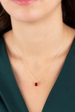 14K Solid Gold Rectangle Ruby Necklace, Minimalist Necklace, Ruby Necklace,Birthstone Jewelry,Rectangle Necklace,Christmas Gift,Gift Jewelry 16 14K Solid Gold Rectangle Ruby Necklace, Minimalist Necklace, Ruby Necklace,Birthstone Jewelry,Rectangle Necklace,Christmas Gift,Gift Jewelry -Jewellery Paradise il fullxfull.4297190451 kkom