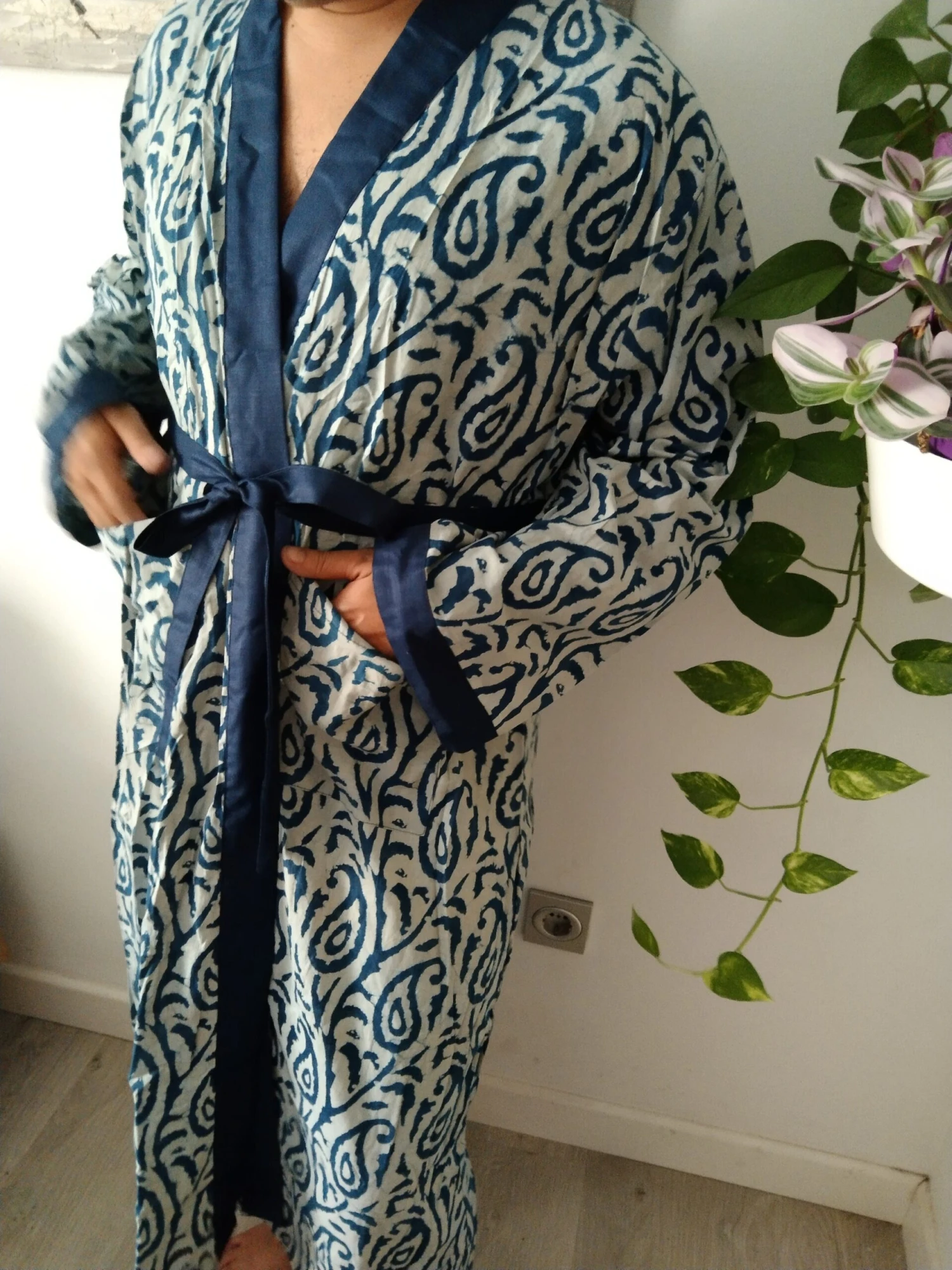 Unisex Robes,Men's Robes,resort Wear, Loungewear,gifts For Him,gifts For Her, Christmas Gift,organic Robe,boho Robe 7 Unisex Robes,Men's Robes,resort Wear, Loungewear,gifts For Him,gifts For Her, Christmas Gift,organic Robe,boho Robe - Image 5