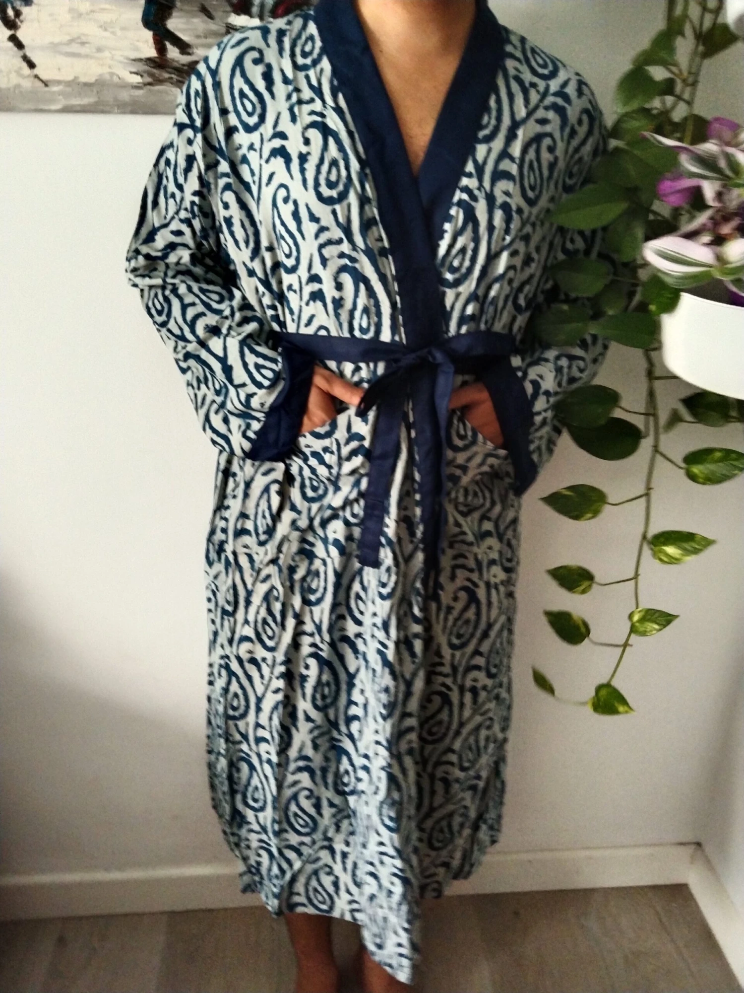 Unisex Robes,Men's Robes,resort Wear, Loungewear,gifts For Him,gifts For Her, Christmas Gift,organic Robe,boho Robe 11 Unisex Robes,Men's Robes,resort Wear, Loungewear,gifts For Him,gifts For Her, Christmas Gift,organic Robe,boho Robe - Image 9