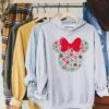 Disney Christmas Hoodie,Snowflake Minnie Head Hoodie, Disney Holiday Hood Disney Vacation Hoodie, Gift For Christmas,Matching Familly Hoodie