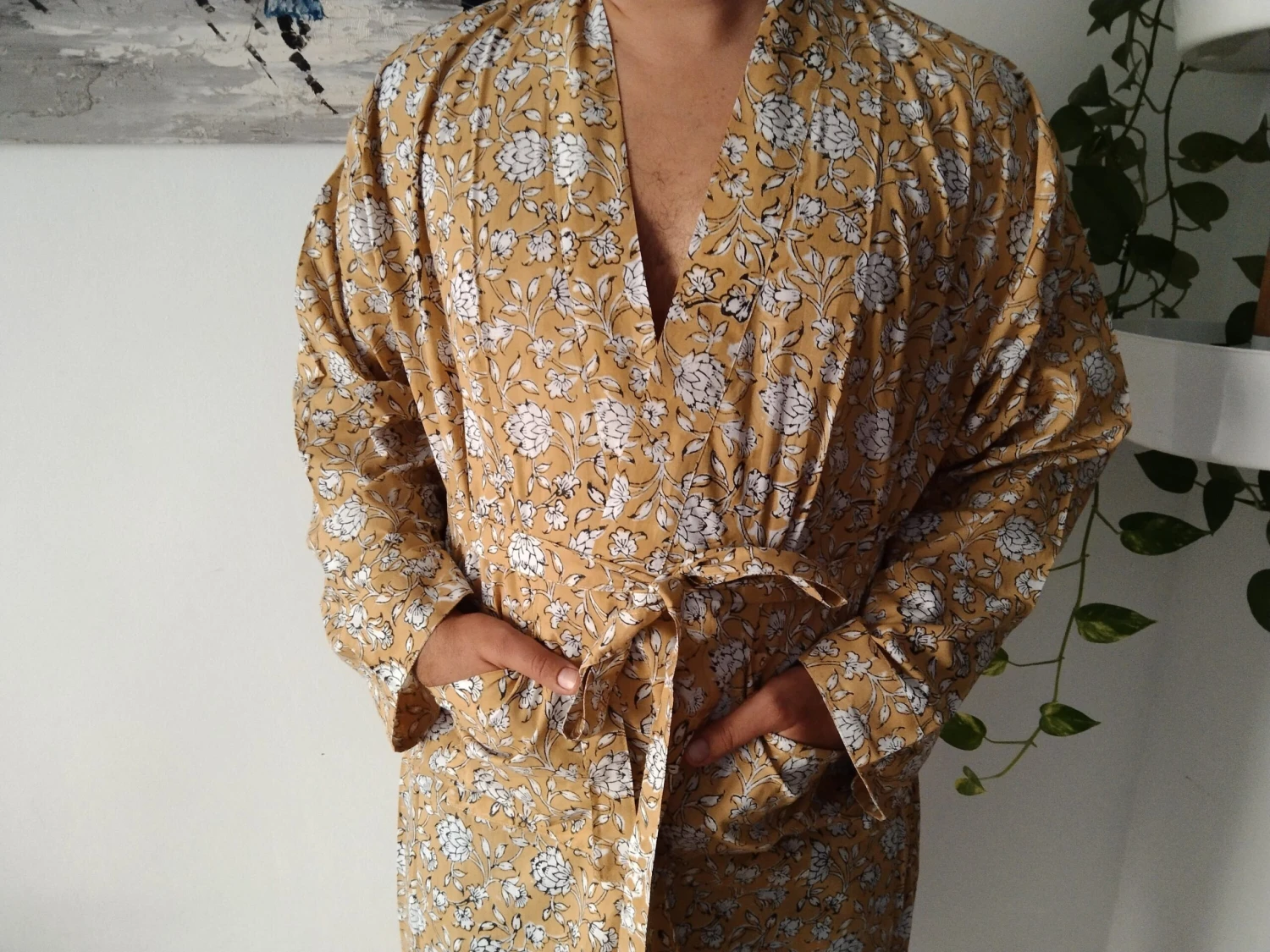Men's Robe,cotton Robe, Loungewear,resort Wear,gifts For Him,Christmas Gift 6 Men's Robe,cotton Robe, Loungewear,resort Wear,gifts For Him,Christmas Gift - Image 4