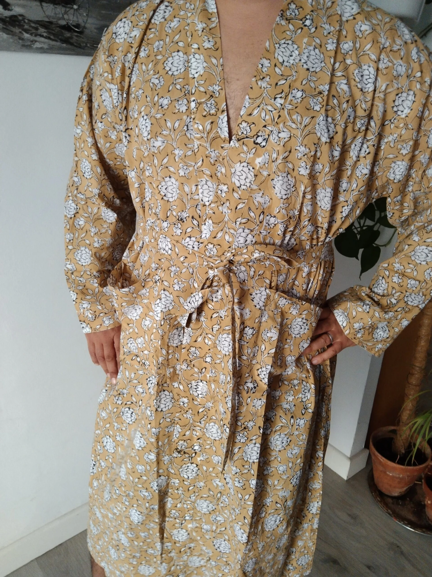 Men's Robe,cotton Robe, Loungewear,resort Wear,gifts For Him,Christmas Gift 4 Men's Robe,cotton Robe, Loungewear,resort Wear,gifts For Him,Christmas Gift - Image 2