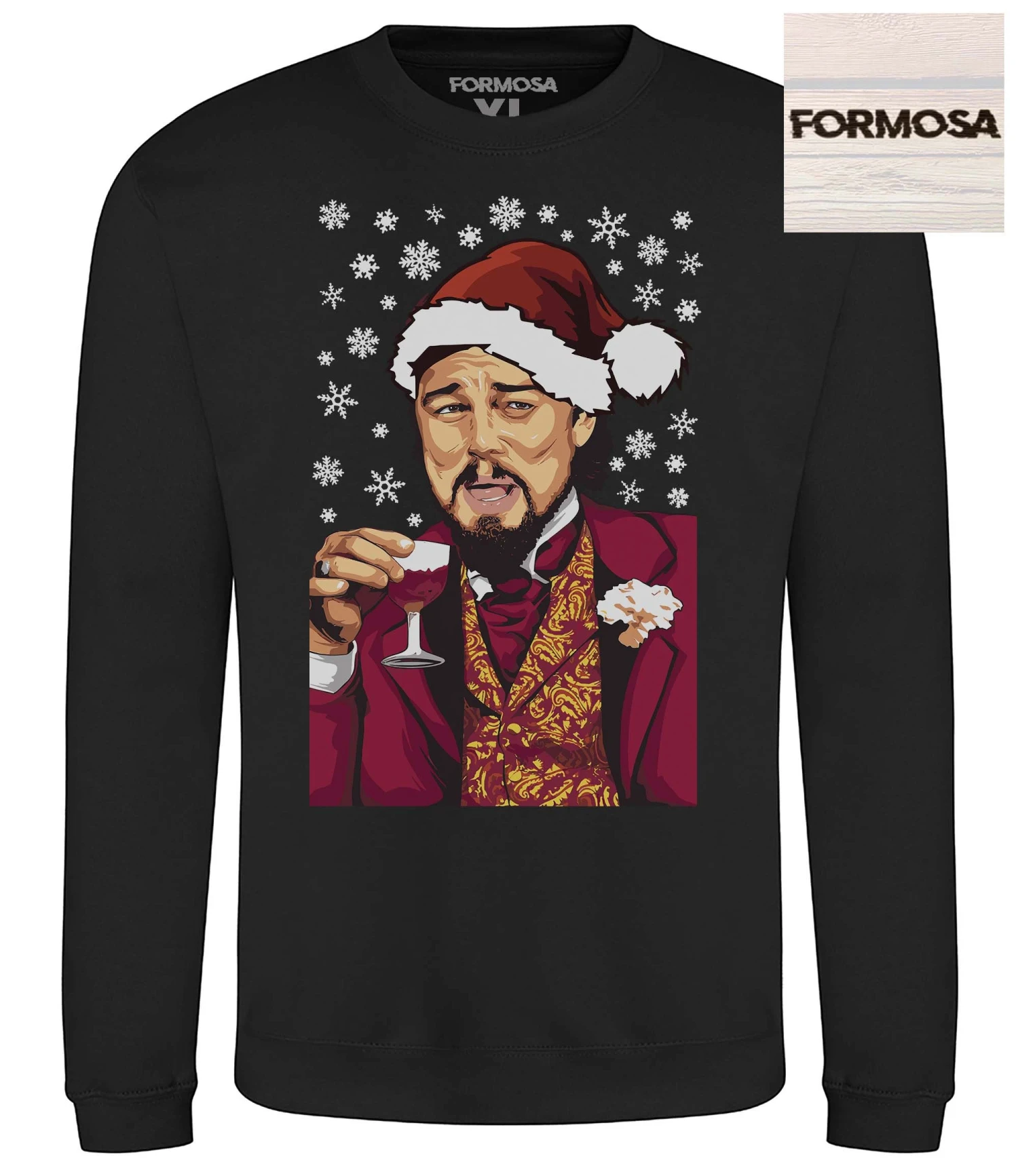 Leonardo Meme Christmas Jumper DiCaprio Ugly Xmas Sweater Adults & Kids 6 Leonardo Meme Christmas Jumper DiCaprio Ugly Xmas Sweater Adults & Kids - Image 4