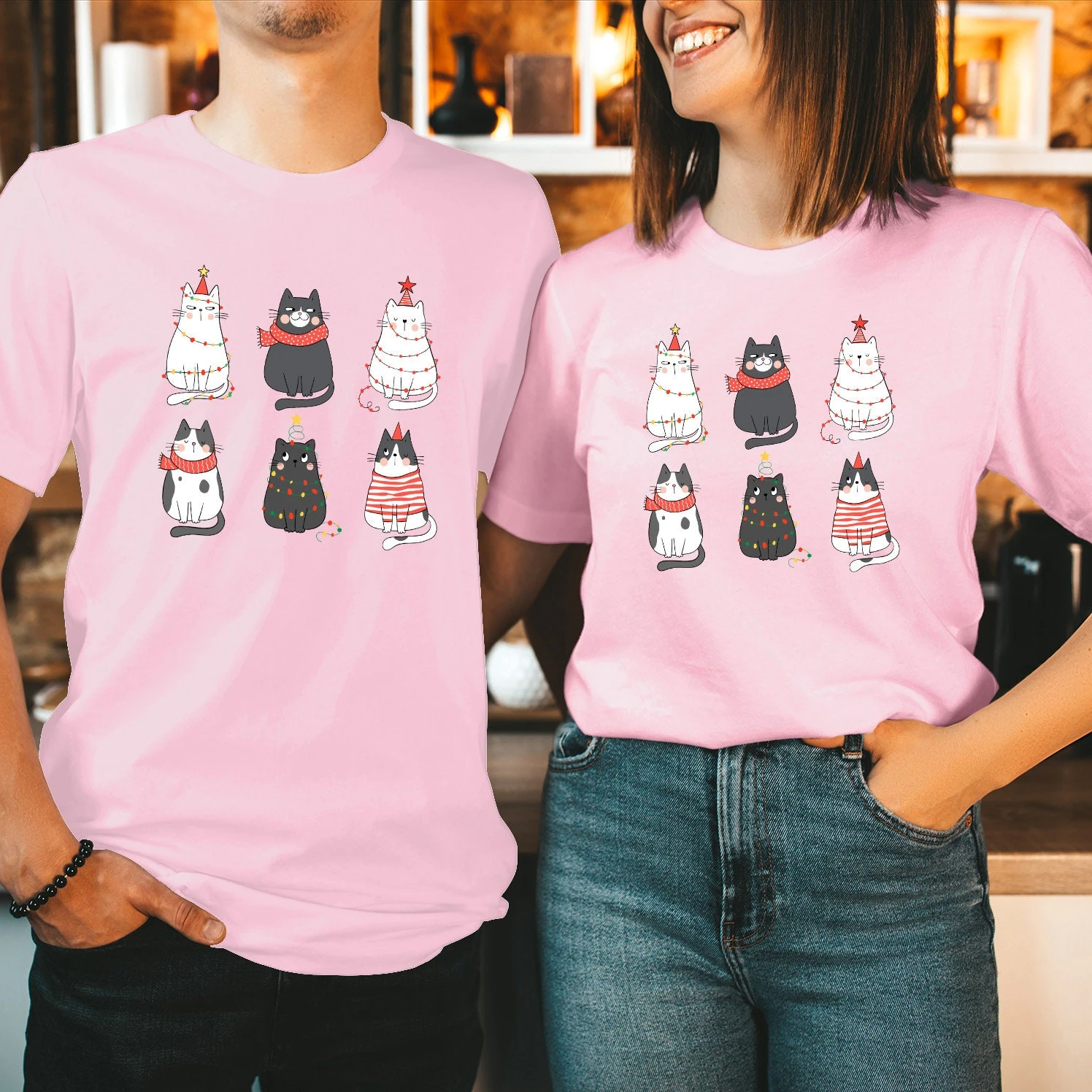 TSHIRT (5129) CHRISTMAS CAT Lighting Cats T-Shirt Funny Meowy Catmas Elf Costume Outfit Xmas Holiday Gift Shirt 12 TSHIRT (5129) CHRISTMAS CAT Lighting Cats T-Shirt Funny Meowy Catmas Elf Costume Outfit Xmas Holiday Gift Shirt - Image 10