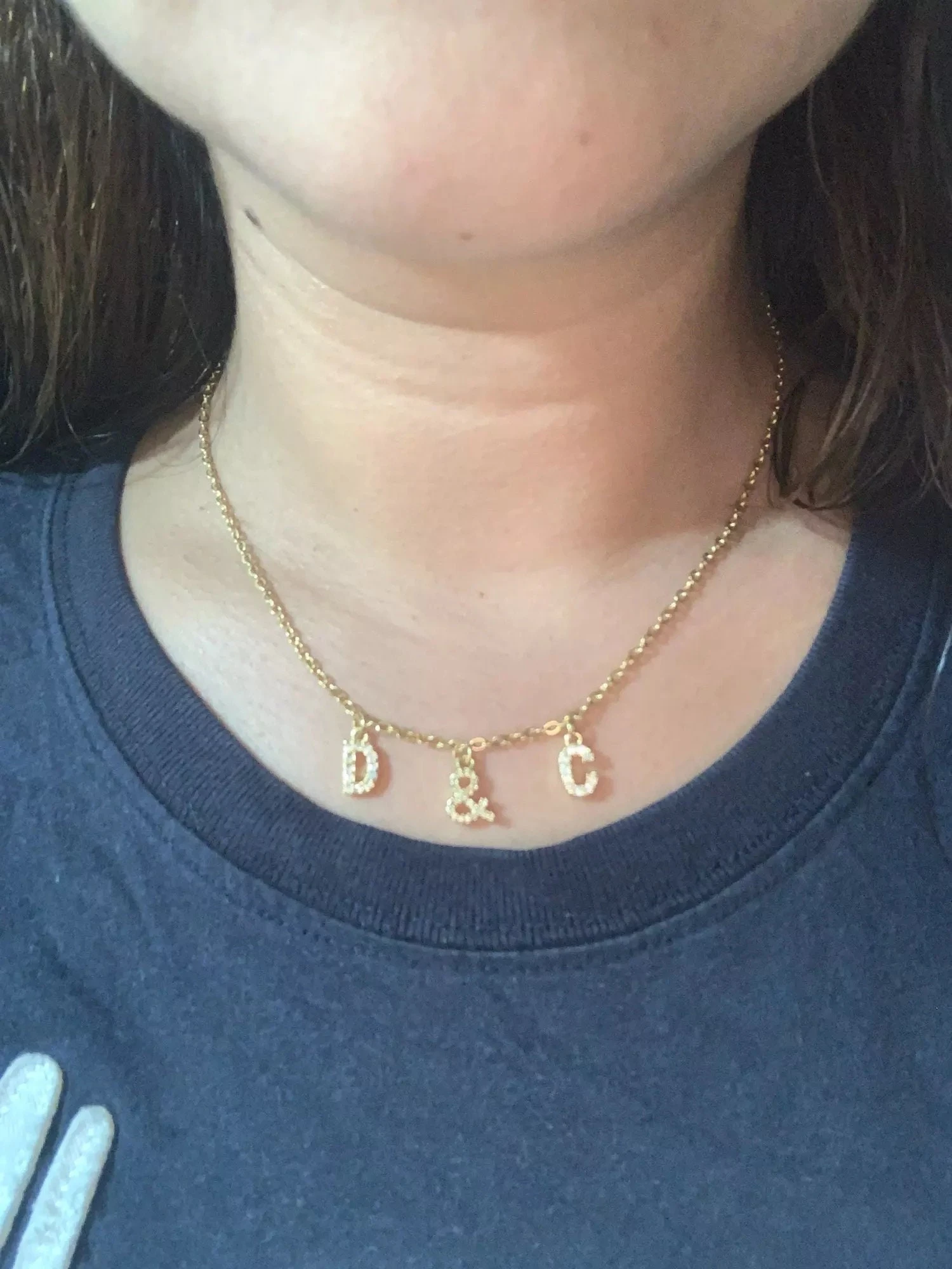 Gold Diamanté Name Necklace , Personalized Name Necklace , Gold Name Necklace , Personalized Jewelry ,Personalized Gift,Christmas Gift 6 Gold Diamanté Name Necklace , Personalized Name Necklace , Gold Name Necklace , Personalized Jewelry ,Personalized Gift,Christmas Gift - Image 4