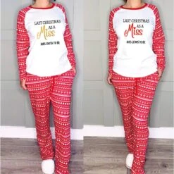 Last Christmas As A Miss Pyjamas, Mrs To Be Christmas PJs For Bride To Be 2023, Christmas Gift For Fiancée Wife To Be 10 Last Christmas As A Miss Pyjamas, Mrs To Be Christmas PJs For Bride To Be 2023, Christmas Gift For Fiancée Wife To Be -Jewellery Paradise il fullxfull.4308957953 8bte