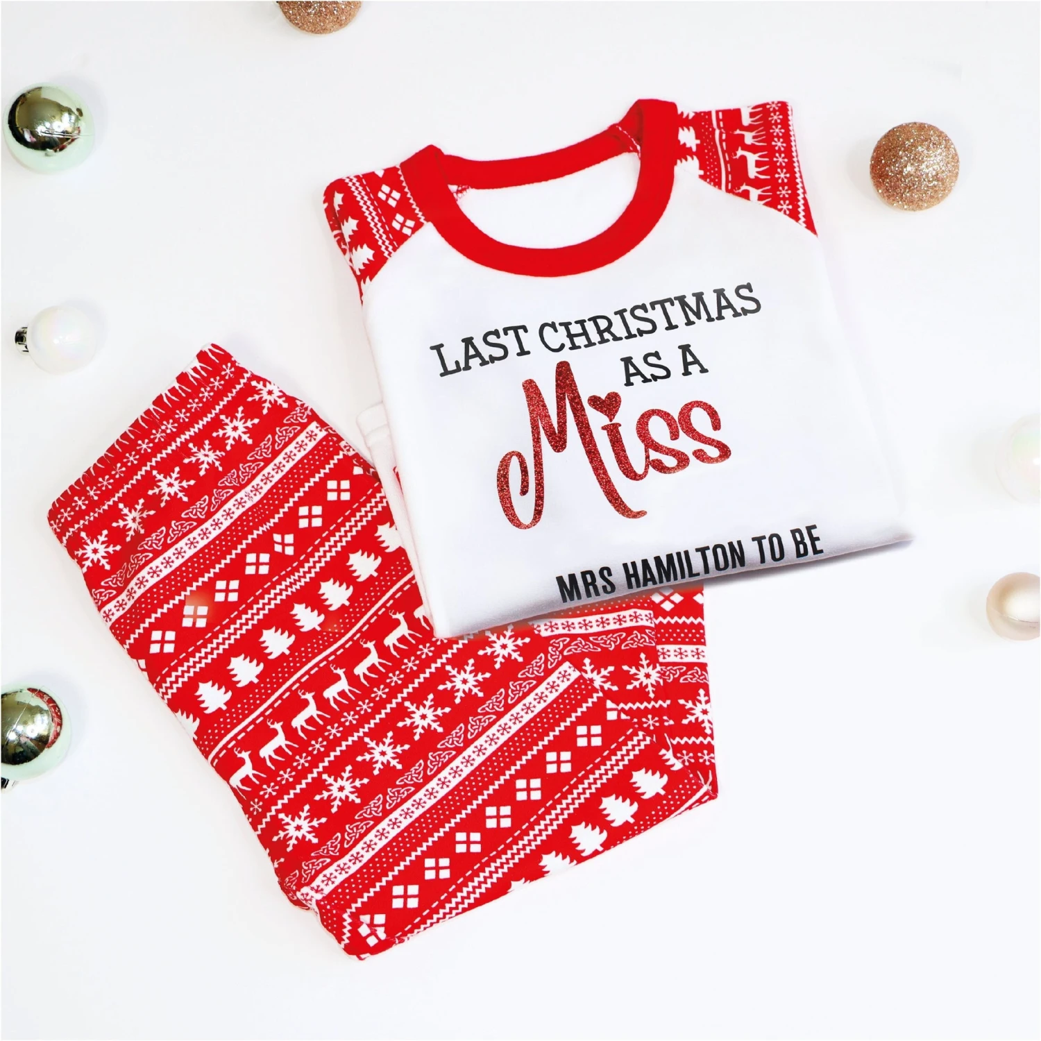 Last Christmas As A Miss Pyjamas, Mrs To Be Christmas PJs For Bride To Be 2023, Christmas Gift For Fiancée Wife To Be 3 Last Christmas As A Miss Pyjamas, Mrs To Be Christmas PJs For Bride To Be 2023, Christmas Gift For Fiancée Wife To Be