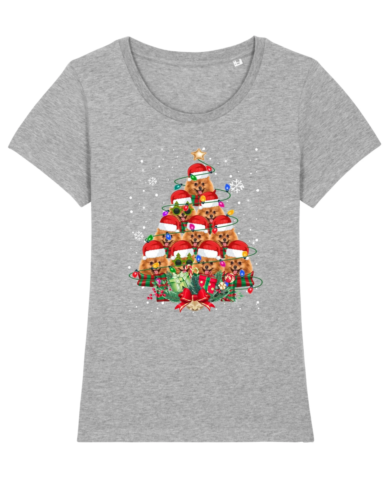 Pomeranian Dog Gifts Xmas Christmas Mens Womens Kids TShirt Tee T-Shirt Tree Santa Lover 6 Pomeranian Dog Gifts Xmas Christmas Mens Womens Kids TShirt Tee T-Shirt Tree Santa Lover - Image 4