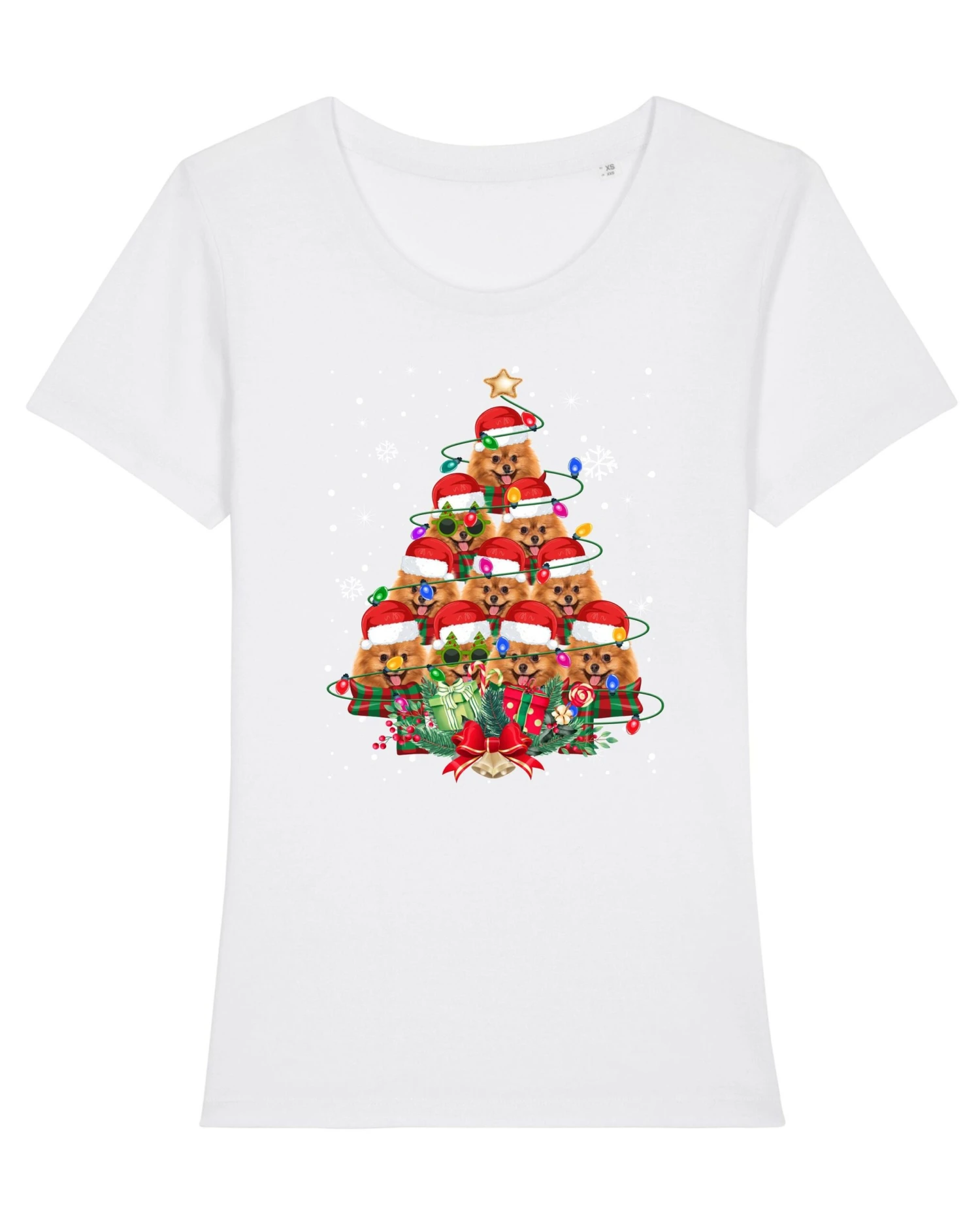 Pomeranian Dog Gifts Xmas Christmas Mens Womens Kids TShirt Tee T-Shirt Tree Santa Lover 9 Pomeranian Dog Gifts Xmas Christmas Mens Womens Kids TShirt Tee T-Shirt Tree Santa Lover - Image 7