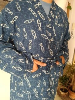 Plus UnisexMediterranean Robe,Mens Robes,indigo Robes,organic Robes,cotton Robe,block Print Robe ,gifts For Him, Christmas Gift,boho Robe -Jewellery Paradise il fullxfull.4311752012 hpyc
