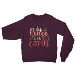Peace On Earth Sweatshirt,Christmas Jumper, Family Christmas Shirt, Christian Christmas Shirt, Family Matching Christmas Sweater -Jewellery Paradise il fullxfull.4313195713 g23k