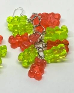 Red Green Christmas Gummy Bear Dangle Waterfall Earrings Colour Hooks , 9 Cm Long ( 3.5 Inches ) 11 Red Green Christmas Gummy Bear Dangle Waterfall Earrings Colour Hooks , 9 Cm Long ( 3.5 Inches ) -Jewellery Paradise il fullxfull.4314225009 el5h
