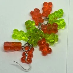 Red Green Christmas Gummy Bear Dangle Waterfall Earrings Colour Hooks , 9 Cm Long ( 3.5 Inches ) 13 Red Green Christmas Gummy Bear Dangle Waterfall Earrings Colour Hooks , 9 Cm Long ( 3.5 Inches ) -Jewellery Paradise il fullxfull.4314225657 aoi1