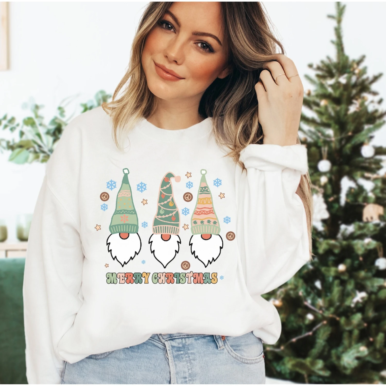 Gnomes Sweatshirt, Xmas Sweatshirt, Christmas Gnome Jumper, Xmas Gonk Jumper, Christmas Gnome Shirt, Christmas Party, Festive Top, Women Top 3 Gnomes Sweatshirt, Xmas Sweatshirt, Christmas Gnome Jumper, Xmas Gonk Jumper, Christmas Gnome Shirt, Christmas Party, Festive Top, Women Top