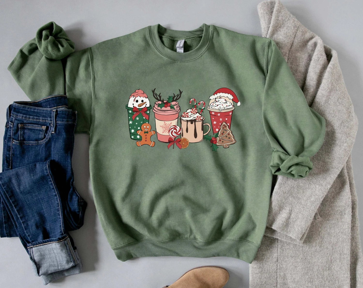 Christmas Drinks Sweatshirt, Christmas Latte Sweater, Christmas Jumper Uk, Christmas Hoodie, Retro Christmas Jumper, Ugly Christmas Jumper, 5 Christmas Drinks Sweatshirt, Christmas Latte Sweater, Christmas Jumper Uk, Christmas Hoodie, Retro Christmas Jumper, Ugly Christmas Jumper, - Image 3