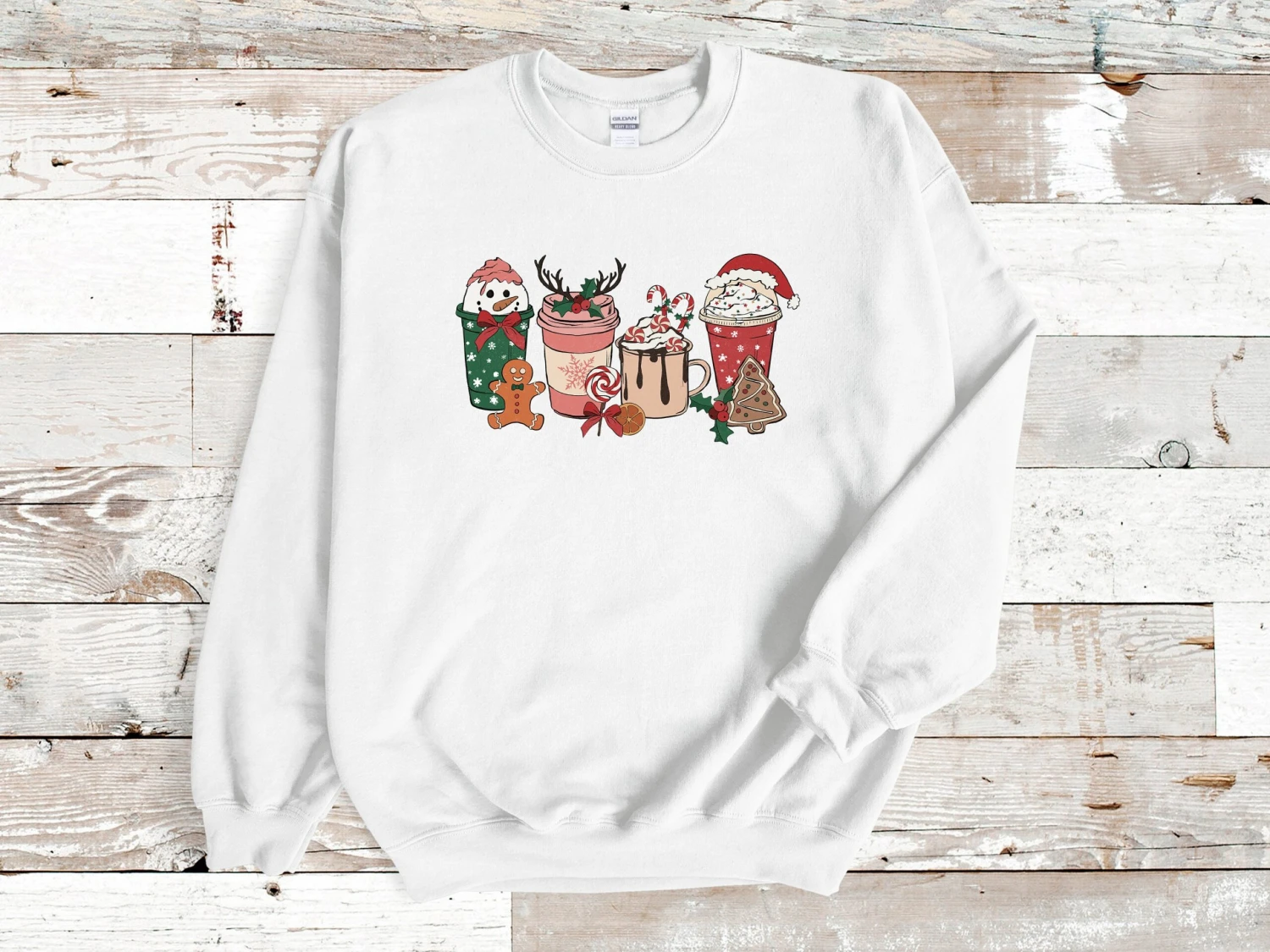Christmas Drinks Sweatshirt, Christmas Latte Sweater, Christmas Jumper Uk, Christmas Hoodie, Retro Christmas Jumper, Ugly Christmas Jumper, 4 Christmas Drinks Sweatshirt, Christmas Latte Sweater, Christmas Jumper Uk, Christmas Hoodie, Retro Christmas Jumper, Ugly Christmas Jumper, - Image 2