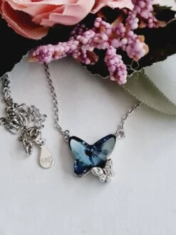 925 Silver Butterfly Swarovski Crystal, Blue Butterfly,crystal Pendant Necklace,Christmas Gift Ideas, High Quality, Sparkle, Diamante -Jewellery Paradise il fullxfull.4318940366 hqvb