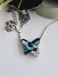 925 Silver Butterfly Swarovski Crystal, Blue Butterfly,crystal Pendant Necklace,Christmas Gift Ideas, High Quality, Sparkle, Diamante -Jewellery Paradise il fullxfull.4318940456 cggt