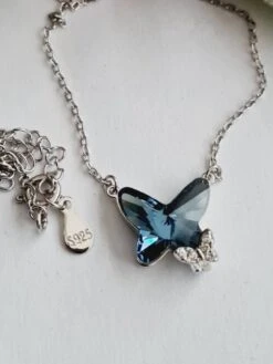 925 Silver Butterfly Swarovski Crystal, Blue Butterfly,crystal Pendant Necklace,Christmas Gift Ideas, High Quality, Sparkle, Diamante -Jewellery Paradise il fullxfull.4318940716 oj0b