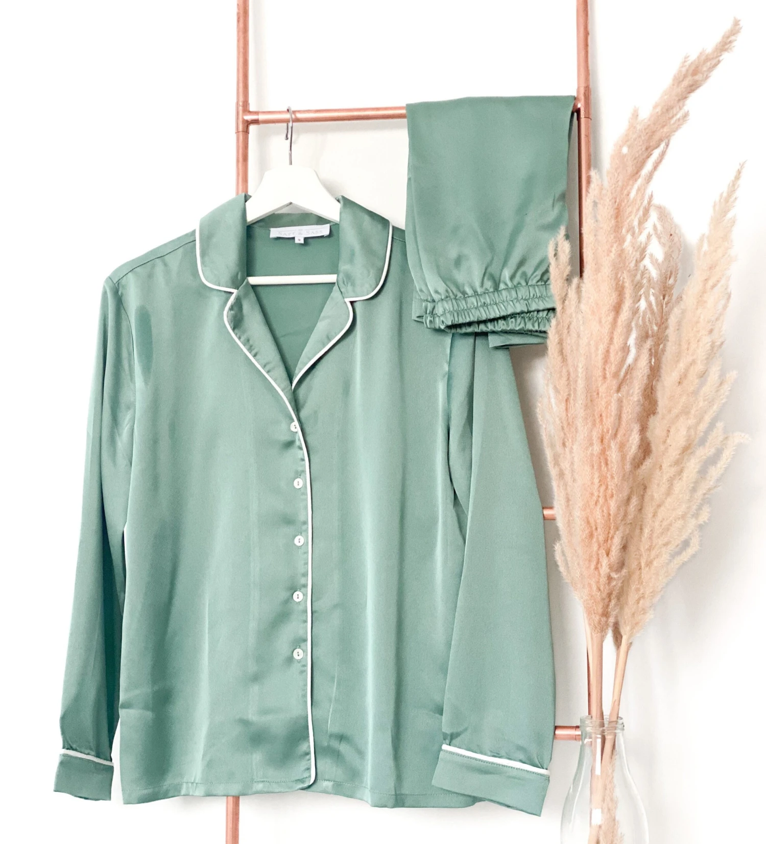 Sage Green Personalised Women's Christmas Sage Green Pyjamas/ Pajamas Women’s Gift Pyjama Gift 3 Sage Green Personalised Women's Christmas Sage Green Pyjamas/ Pajamas Women’s Gift Pyjama Gift