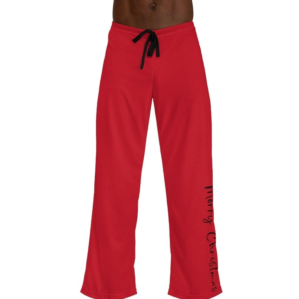 Men's Red Merry Christmas Men's Pajama Pants, Family Pajamas, Gnome Family Pajamas, Drawstring Pajama Pants 5 Men's Red Merry Christmas Men's Pajama Pants, Family Pajamas, Gnome Family Pajamas, Drawstring Pajama Pants - Image 3
