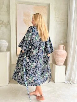 Blue Full Length Silk Kimono Robe, Paisley Floral Boho Vintage, Unisex , Kimono Jacket, Dressing Gown, Bridal Robe, Christmas, Silk Pyjamas 14 Blue Full Length Silk Kimono Robe, Paisley Floral Boho Vintage, Unisex , Kimono Jacket, Dressing Gown, Bridal Robe, Christmas, Silk Pyjamas -Jewellery Paradise il fullxfull.4328271015 cq1k