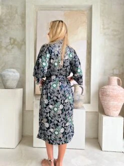 Blue Full Length Silk Kimono Robe, Paisley Floral Boho Vintage, Unisex , Kimono Jacket, Dressing Gown, Bridal Robe, Christmas, Silk Pyjamas 15 Blue Full Length Silk Kimono Robe, Paisley Floral Boho Vintage, Unisex , Kimono Jacket, Dressing Gown, Bridal Robe, Christmas, Silk Pyjamas -Jewellery Paradise il fullxfull.4328271143 tght