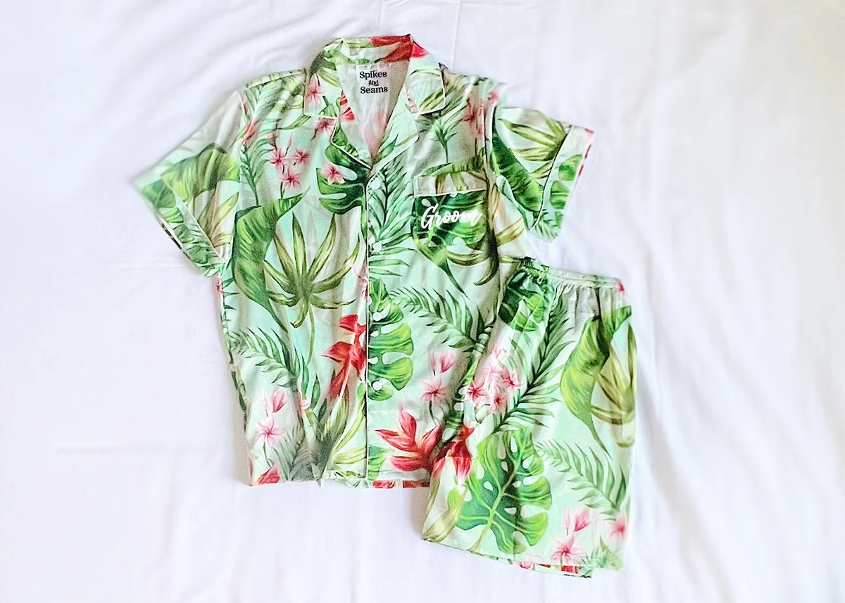 Men's Tropical Pajama Set, Mens Hawaiian Pajamas, Monogram Pajamas, Wedding Party Pajamas, Men's Pajamas, Christmas Pajamas, Custom Pajamas 11 Men's Tropical Pajama Set, Mens Hawaiian Pajamas, Monogram Pajamas, Wedding Party Pajamas, Men's Pajamas, Christmas Pajamas, Custom Pajamas - Image 9