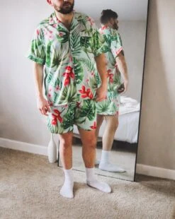 Men's Tropical Pajama Set, Mens Hawaiian Pajamas, Monogram Pajamas, Wedding Party Pajamas, Men's Pajamas, Christmas Pajamas, Custom Pajamas -Jewellery Paradise il fullxfull.4331466898 etjb 2