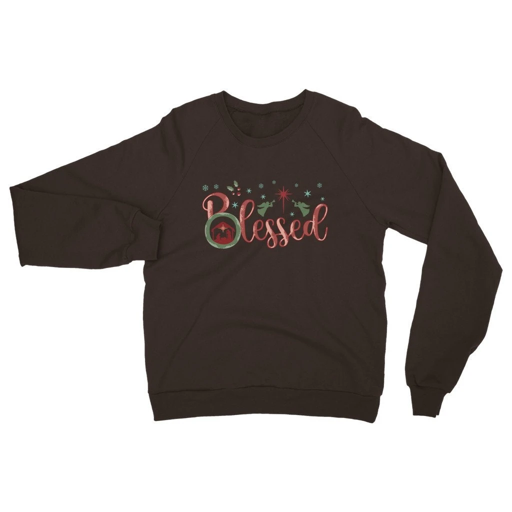 Blessed Sweatshirt, Christmas Jumper, Family Christmas Shirt, Nativity Shirt, Christian Christmas Shirt, Family Matching Christmas Sweater 7 Blessed Sweatshirt, Christmas Jumper, Family Christmas Shirt, Nativity Shirt, Christian Christmas Shirt, Family Matching Christmas Sweater - Image 5