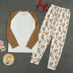 Gingerbread Matching Family Christmas Pajamas, Gingerbread Kisses Pajamas, Family Christmas Pajamas, Gingerbread Pajamas -Jewellery Paradise il fullxfull.4333006976 d9k9