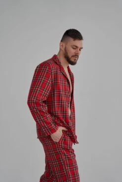 Cotton Set Of Men's Pajamas, High Quality Pajamas, Checkered Pajamas For Him, Christmas Present For Him, Made In Ukraine