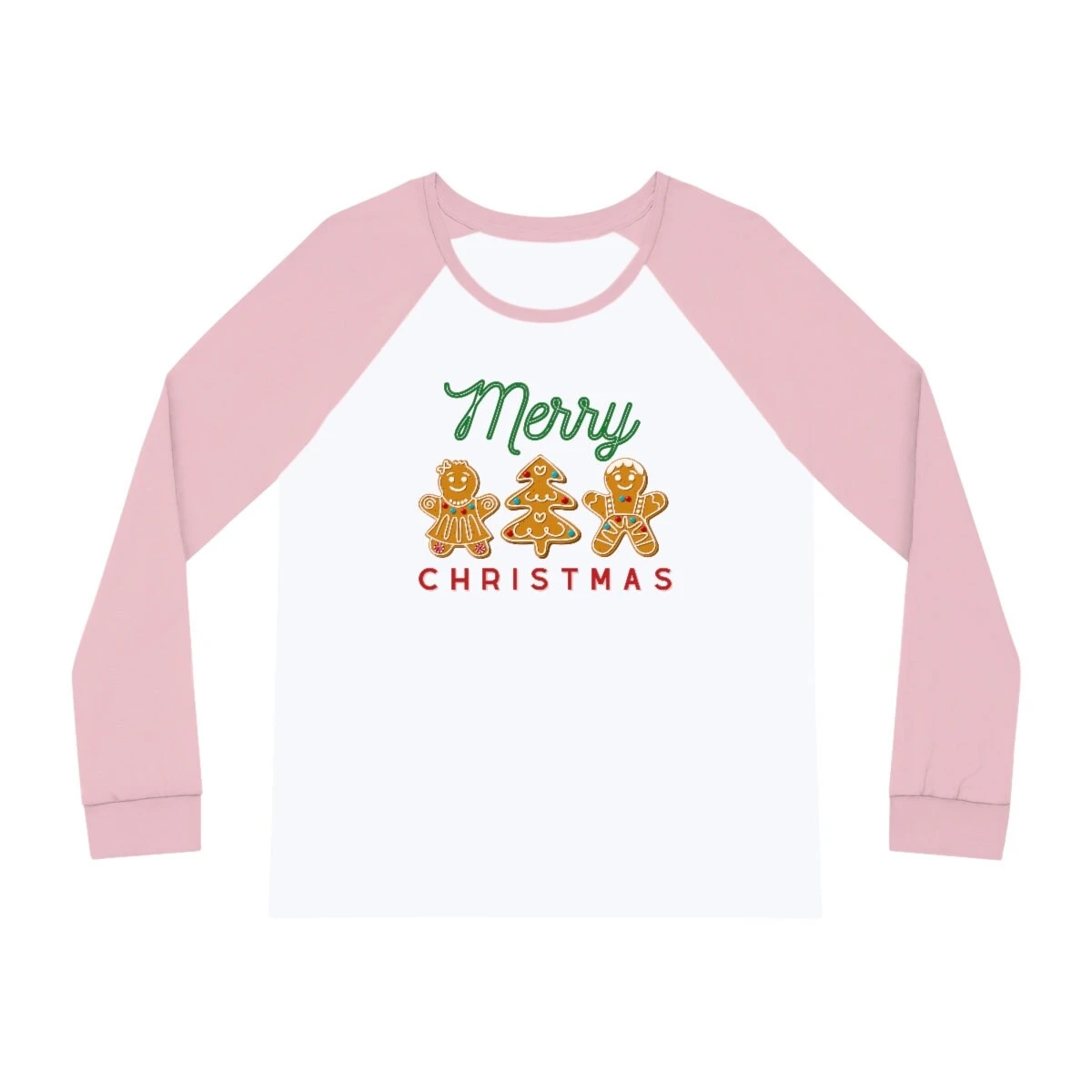 Merry Christmas Gingerbread Cookies Women's Pajama Set, Gingerbread Man And Woman, Christmas Tree, Matching Family Pajama Sets, Sleepwear 4 Merry Christmas Gingerbread Cookies Women's Pajama Set, Gingerbread Man And Woman, Christmas Tree, Matching Family Pajama Sets, Sleepwear - Image 2