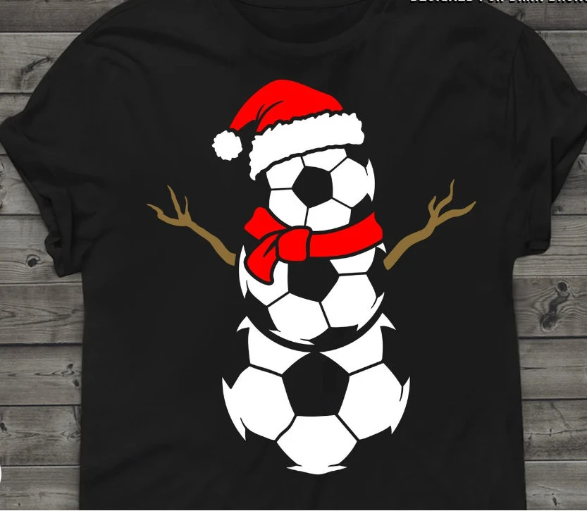 TSHIRT (5298) FOOTBALL SNOWMAN Santa Hat England Soccer Cute Christmas Things Outfit Elf Costume Xmas Family Holiday Christmas 3 TSHIRT (5298) FOOTBALL SNOWMAN Santa Hat England Soccer Cute Christmas Things Outfit Elf Costume Xmas Family Holiday Christmas