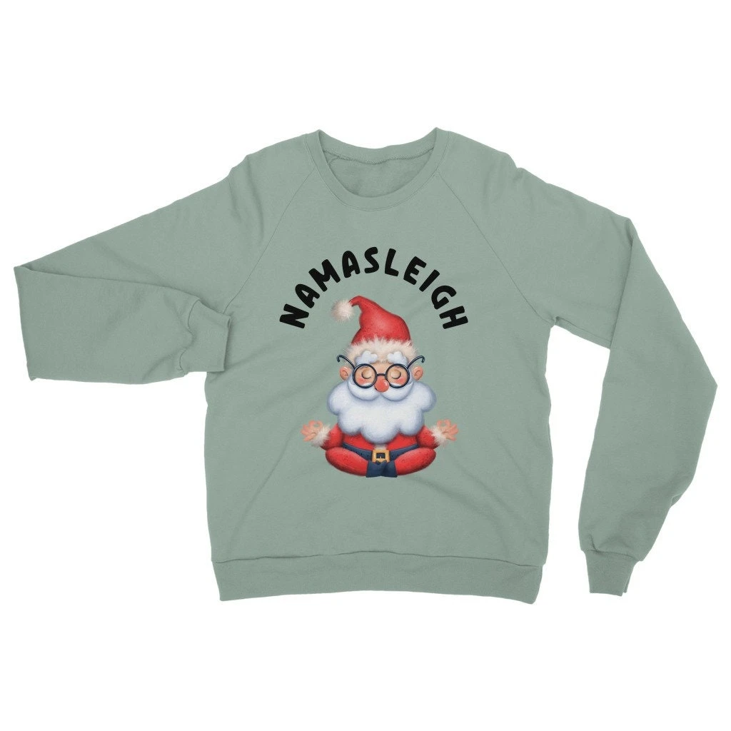 Namasleigh Sweatshirt, Yoga Santa Women's Christmas Jumper, Santa Sweatshirt, Xmas Sweatshirt, Christmas Yoga Shirt, Namaste Santa Jumper 8 Namasleigh Sweatshirt, Yoga Santa Women's Christmas Jumper, Santa Sweatshirt, Xmas Sweatshirt, Christmas Yoga Shirt, Namaste Santa Jumper - Image 6
