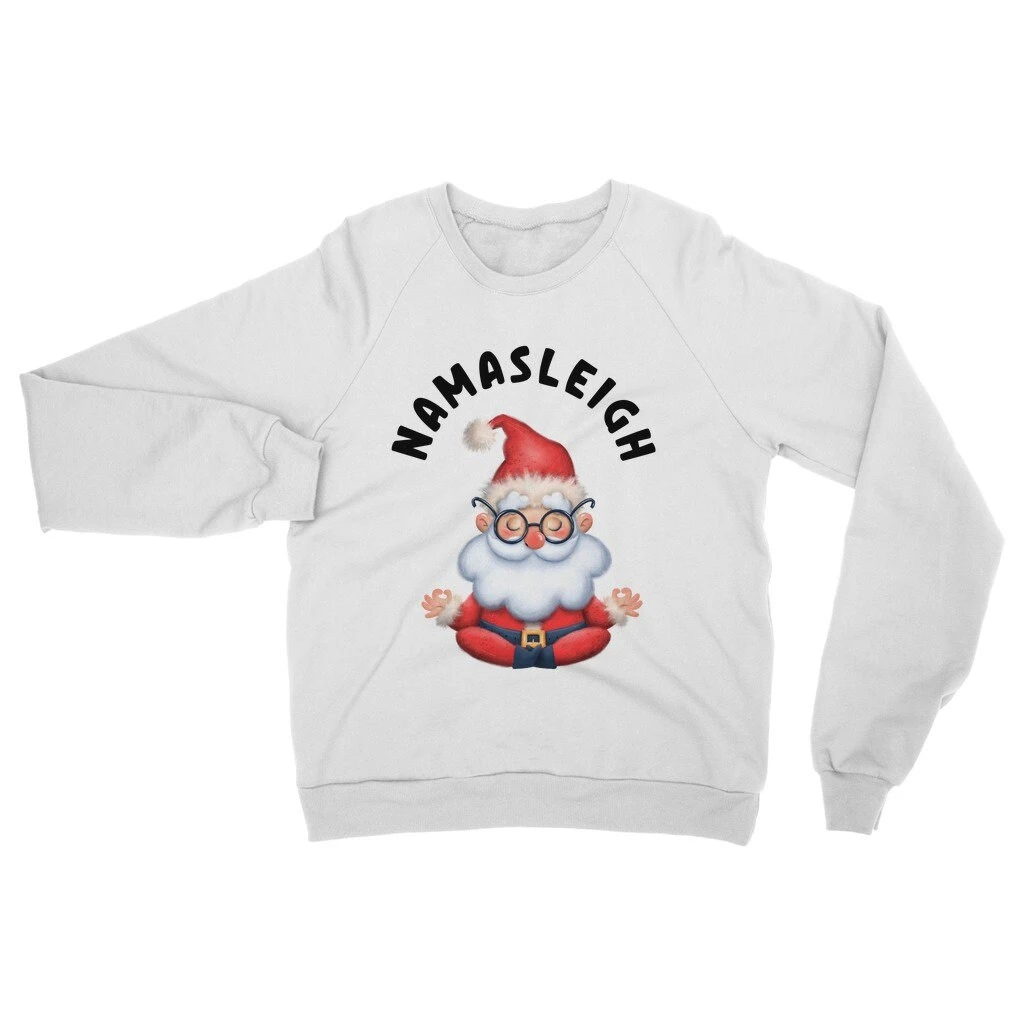 Namasleigh Sweatshirt, Yoga Santa Women's Christmas Jumper, Santa Sweatshirt, Xmas Sweatshirt, Christmas Yoga Shirt, Namaste Santa Jumper 5 Namasleigh Sweatshirt, Yoga Santa Women's Christmas Jumper, Santa Sweatshirt, Xmas Sweatshirt, Christmas Yoga Shirt, Namaste Santa Jumper - Image 3