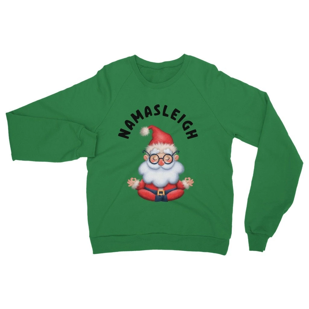 Namasleigh Sweatshirt, Yoga Santa Women's Christmas Jumper, Santa Sweatshirt, Xmas Sweatshirt, Christmas Yoga Shirt, Namaste Santa Jumper 4 Namasleigh Sweatshirt, Yoga Santa Women's Christmas Jumper, Santa Sweatshirt, Xmas Sweatshirt, Christmas Yoga Shirt, Namaste Santa Jumper - Image 2