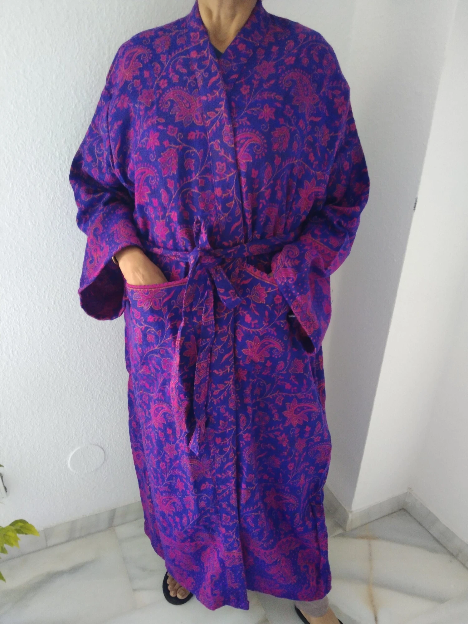Unisex Robe,wool Robe,boho Robe, Loungewear, Resort Wear,mens Robes, Christmas Gift,gifts For Her,gifts For Him 4 Unisex Robe,wool Robe,boho Robe, Loungewear, Resort Wear,mens Robes, Christmas Gift,gifts For Her,gifts For Him - Image 2