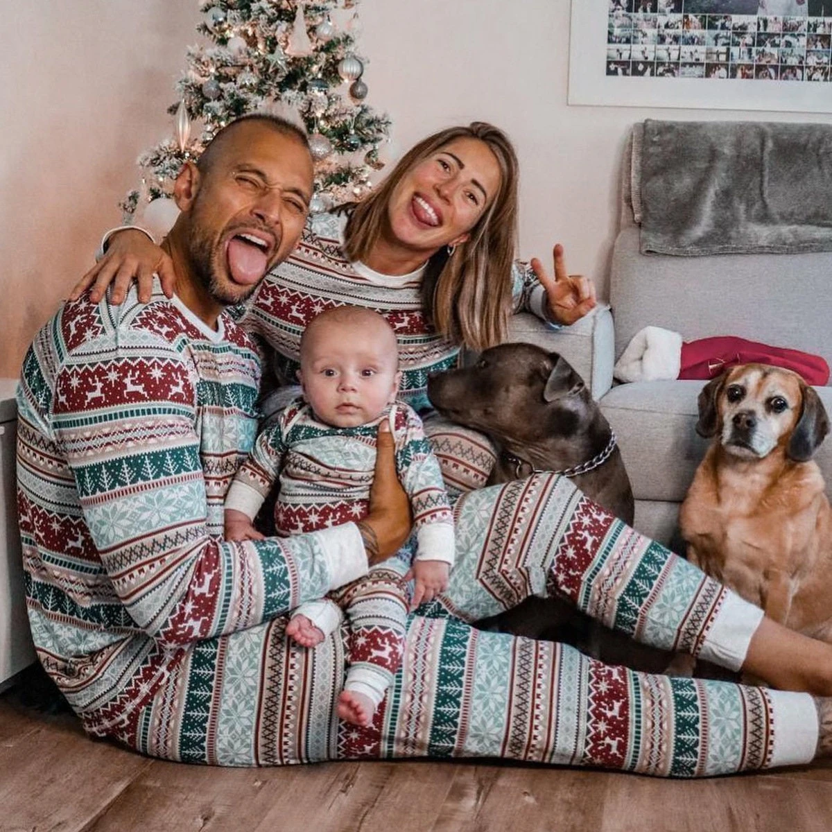 2023 Christmas Matching Family Pyjamas Set With Pet, Couples Pajamas, His And Hers, Parent And Child, Baby First Christmas, Dog Xmas Eve 6 2023 Christmas Matching Family Pyjamas Set With Pet, Couples Pajamas, His And Hers, Parent And Child, Baby First Christmas, Dog Xmas Eve - Image 4
