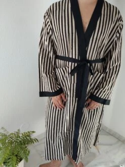 Unisex Robes,mens Robes,black Striped Robe,resort Wear, Loungewear,boho Robe,gifts For Him,gifts For Her, Christmas Gifts ,boho Robe,cotton -Jewellery Paradise il fullxfull.4344686332 mckk