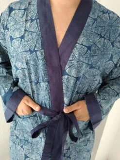 Unisex Robe,Men's Robes, Loungewear,resort Wear,gifts For Him,gifts For Her,boho Robe, Christmas Gift,boho Robe,block Print Robe -Jewellery Paradise il fullxfull.4344701192 pct6