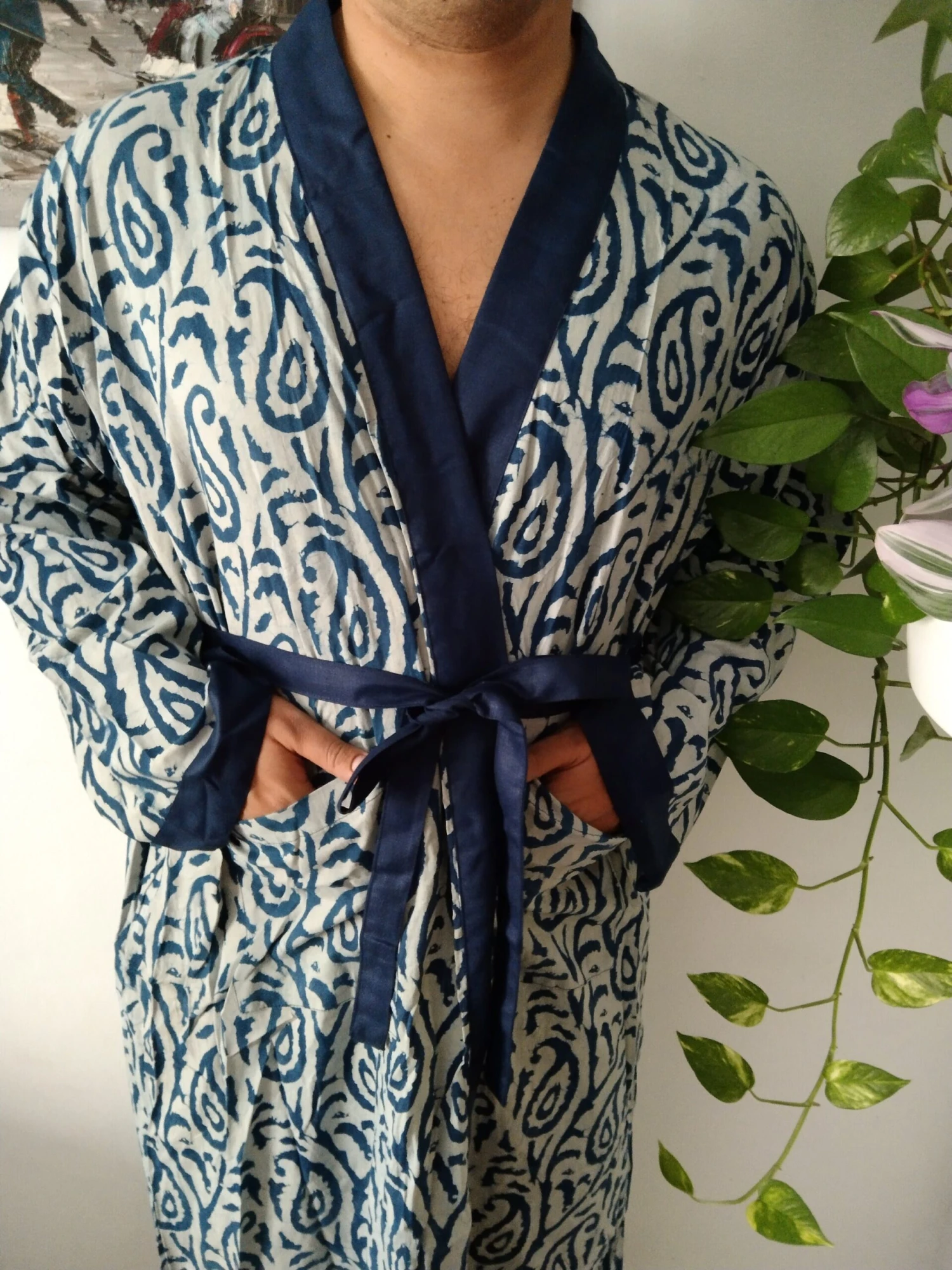 Unisex Robes,Men's Robes,resort Wear, Loungewear,gifts For Him,gifts For Her, Christmas Gift,organic Robe,boho Robe 8 Unisex Robes,Men's Robes,resort Wear, Loungewear,gifts For Him,gifts For Her, Christmas Gift,organic Robe,boho Robe - Image 6
