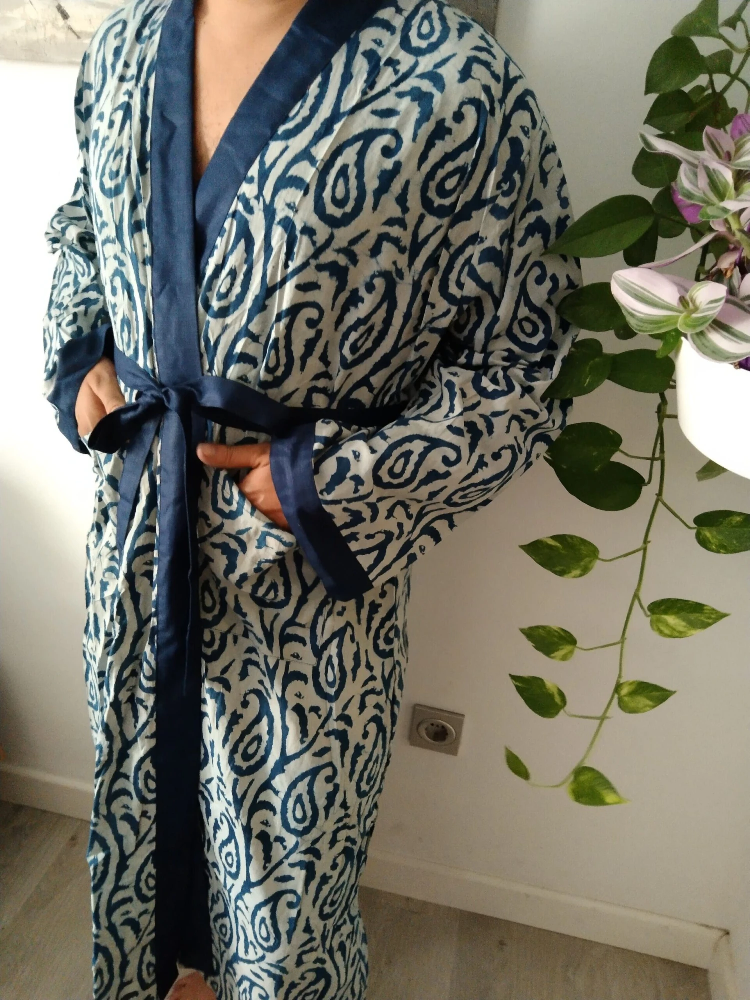 Unisex Robes,Men's Robes,resort Wear, Loungewear,gifts For Him,gifts For Her, Christmas Gift,organic Robe,boho Robe 4 Unisex Robes,Men's Robes,resort Wear, Loungewear,gifts For Him,gifts For Her, Christmas Gift,organic Robe,boho Robe - Image 2