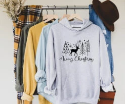 Merry Christmas Hoodie, Christmas Hoodie, Women's Christmas Hoodie, Merry Hoodie, Cute Christmas Hoodies, Funny Christmas Hoodie For Women