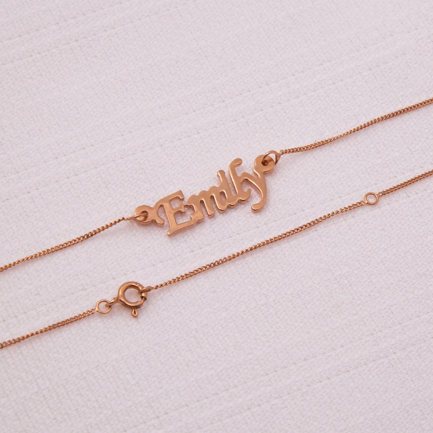 925 Sterling Silver Name Necklace - Express Shipping - Personalised Gold Bracelet - Monogram Jewellery - Customised Anklet - Christmas Gift 5 925 Sterling Silver Name Necklace - Express Shipping - Personalised Gold Bracelet - Monogram Jewellery - Customised Anklet - Christmas Gift - Image 3