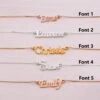 925 Sterling Silver Name Necklace - Express Shipping - Personalised Gold Bracelet - Monogram Jewellery - Customised Anklet - Christmas Gift -Jewellery Paradise il fullxfull.4352530683 7tze